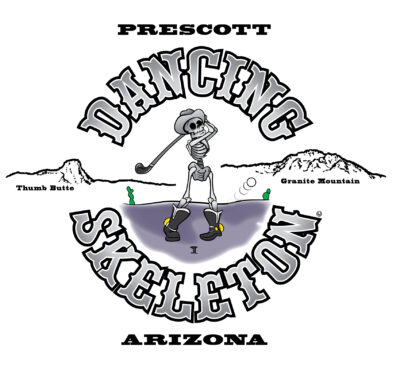 Golfing Skeleton - Womens Premium Crewneck T-shirt