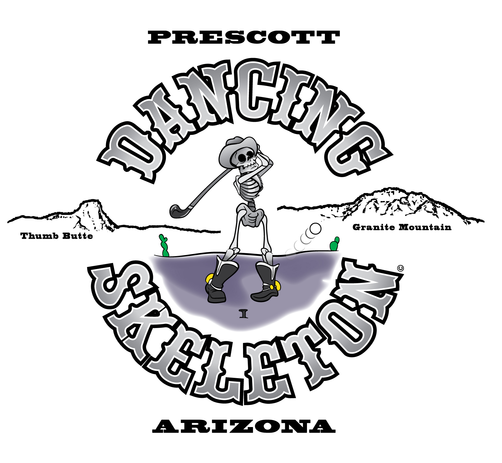 Golfing Skeleton - Unisex Adult Hoodie